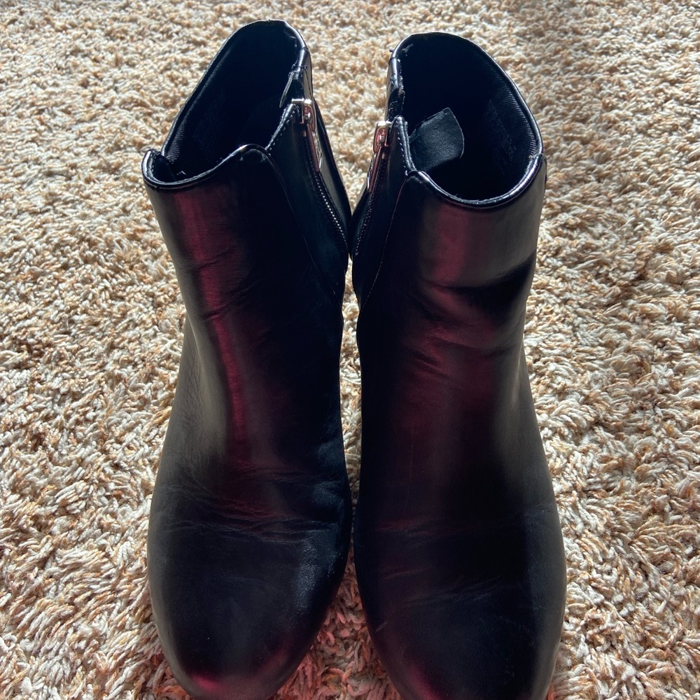 ROCKPORT Black Leather Ankle Boots